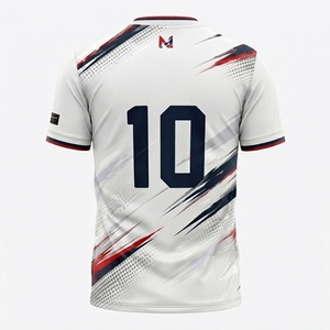 Maillot de football athlétique par sublimation, uniforme de performance pour équipe de football, vêtement de sport respirant, anti-humidité, séchage rapide - Product Image 3