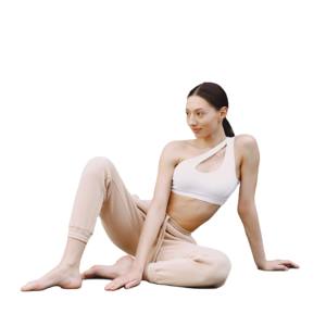 À la mode femmes français éponge tricot séchage rapide pantalons de survêtement élégant taille haute jambe large coupe ample pantalon de salon - Product Image 1