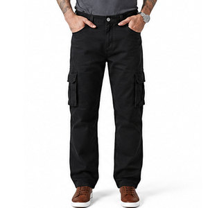 <b>Lightweight</b> <b>Cargo</b> Pants Modern Straight Leg Design Button Closure Side Pockets Custom Color Outdoor Casual <b>Trousers</b> - Product Image 1
