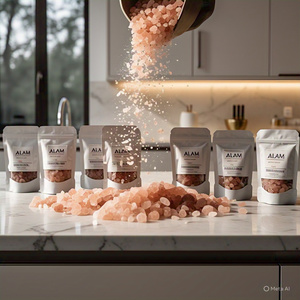 HACCP รับประกันเกลือหิมาลัยสีชมพูอ่อนเมล็ดหยาบละเอียดบรรจุที่อุดมไปด้วยวิตามินแร่ธาตุสำหรับทำอาหาร - Product Image 6