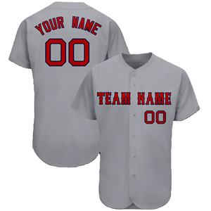 Maillot de Baseball professionnel personnalisé pour hommes uniforme de vêtements de sport Logo d'équipe sublimé complet nom numéro bouton tenue respirant - Product Image 6