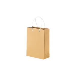 Borse per la spesa in carta riciclata ecologica con soffietto per gadget promozionali - Product Image 1