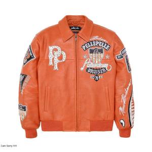 Vêtements d'extérieur d'hiver, vêtements de luxe pour l'école, le collège, le baseball, le streetwear, veste bomber varsity avec broderie personnalisée pour hommes - Product Image 4