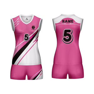 Nuevo Conjunto de Uniforme de Voleibol para Mujer, 100% Poliéster, Jersey Estampado de Dos Piezas, Anti-UV 50+, Secado Rápido y Transpirable - Product Image 2