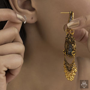 PRAO Anti-Tarnish Chandbali <b>Earrings</b> - Product Image 3