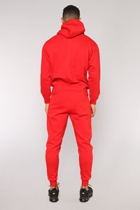 Conjunto Deportivo de Dos Piezas para Hombre, Sudadera con Capucha Extra Grande de Felpa Gruesa y Pantalones Deportivos, Ropa Deportiva Urbana - Product Image 3