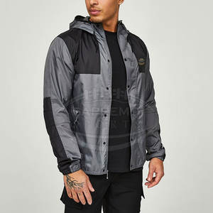 Chaqueta Cortavientos para Hombre, Cuello Alto, con Capucha, Resistente al Viento, Transpirable, Ultraligera, para Correr, Senderismo y Actividades al Aire Libre - Product Image 4