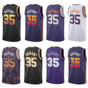 Phoenix pour hommes # Maillot de basket Kevin Durant brodé avec logos, édition City, pour jeunes, grande taille, tenue d'été - Product Image 1