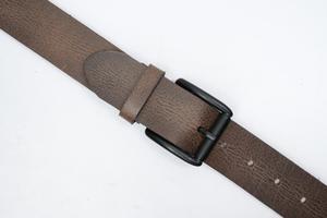 Ceinture en jean de luxe à la mode pour hommes OEM ceintures en cuir véritable pour hommes Logo personnalisé qualité boucle ardillon vente en gros de haute qualité mode - Product Image 4