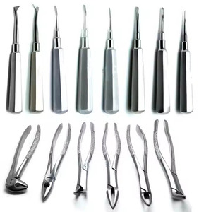 Juego de 45 Piezas de Instrumentos Quirúrgicos Dentales Profesionales de Acero Inoxidable de Clase III con Fuente de Alimentación Manual, Incluye Elevadores de Extracción - Product Image 2