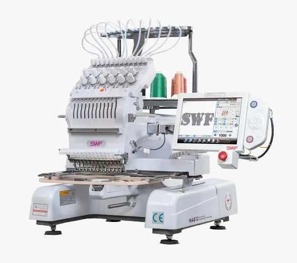 PERFECT SALES SWF MAS 12 Needle Embroidery Machine (Includes Cap Driver, Cap Frames and Stand