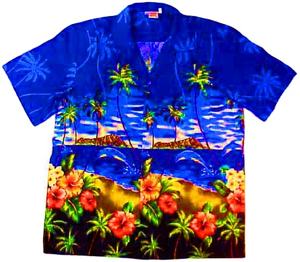 Fournisseur indien en vrac, vente d'articles de fête à manches courtes pour hommes, chemises hawaïennes imprimées palmier pour les acheteurs en vrac - Product Image 1