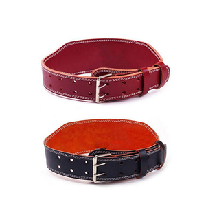 Cómodo cinturón de levantamiento de pesas de cuero de nivel de gimnasio con hebilla de Pin personalizado profesional - Product Image 3