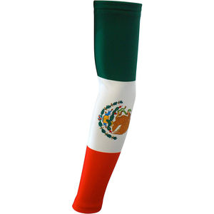 Manchons de compression personnalisés avec drapeau du Mexique pour football américain, manchons de bras vierges de haute qualité pour baseball, cyclisme, fabricant en gros - Product Image 1
