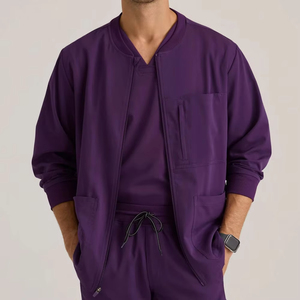 Uniformes de Hospital Transpirables Más Vendidos, Uniformes Médicos Casuales para Hombre, Uniformes de Enfermería con Bordado Personalizado, Chaquetas - Product Image 5