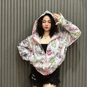 New La Bubu quần áo trẻ em quần áo cô gái Hoodies đồng phục trẻ em quần áo cô gái mặc đồ ngủ trang phục Kid thăng hoa Hoodie - Product Image 3