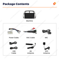 MEKEDE & NAVIFLY X SERIES Android Car Multimedia Car Video IPS Screen 2 + 32GB System pour Toyota RAV4 2001-2006