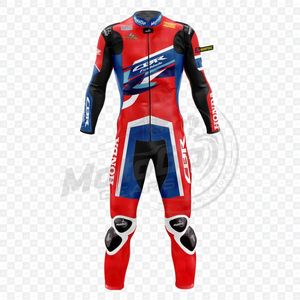 Zonda Alvaro Batista CBR Racing Suit Top Grade Cuero genuino 1Pc mono Pista/Montar Biker Cuero de vaca/Canguro MotoCP Traje CE - Product Image 1