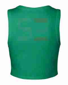 Custom Logo Design Women's Solid Short <b>Crop</b> Tank <b>Tops</b> Breathable Ribbed Knit Polyester/Cotton for Yoga & Gym Fitness - Product Image 2