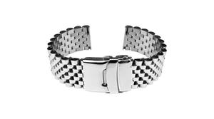 Bracelet en métal GD226 en acier inoxydable poli 12-20mm réglable, étanche, respirant, unisexe, luxe, mode, argent, souple, personnalisé - Product Image 3