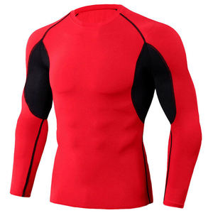 Vêtements de sport personnalisés, respirants, rashguard à manches longues, compression, sublimés, vêtements de sport, séchage rapide, extensible, ajustés, chemises de gym BJJ - Product Image 4