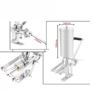 Máquina <span class=keywords><strong>Manual</strong></span> Comercial de Rellenar Churros de Acero Inoxidable 304, Marca Jinchin, Fácil de Operar, con Control de Temperatura y Temporizador - Product Image 3
