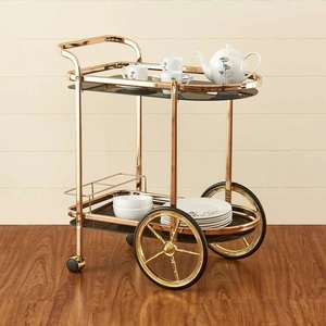 Designer de décoration Design moderne Forme standard Élégant Luxe Or Meilleur Design de haute qualité Chariot de service - Product Image 6