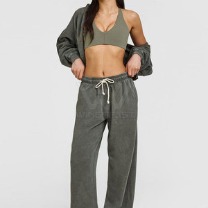 OEM Service Quick Dry Best Price Women Acid Wash <b>Trouser</b> Best Selling Women Acid Wash <b>Trouser</b> - Product Image 3