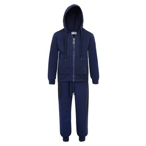 High Street Oversized Drop Shoulder Hoodie Traje de sudor de gran tamaño Algodón Baggy Zip up Sudadera con capucha y pantalones de chándal Conjuntos Chándal para hombres - Product Image 5