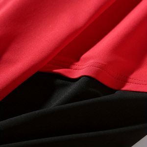 Logo personnalisé 100% coton couleur unie hommes coupe ample à manches courtes T-Shirt-Streetwear décontracté surdimensionné respirant à la mode - Product Image 4