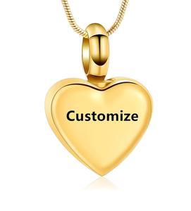 Personnalisé Coeur Urne Colliers pour Cendres Souvenir Urne Commémorative Bijoux de Crémation Pendentif en Cendre pour Femmes Hommes Amour Taille Unique Personnalisée - Product Image 5