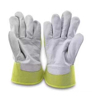 Gants de sécurité en cuir de vachette de qualité supérieure, résistants à l'abrasion, pour travaux lourds, travailleurs du bâtiment, manutention, sports de plein air - Product Image 6