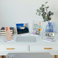 Cadre photo en acrylique transparent léger, écologique, magnétique, personnalisé OEM ODM, support décoratif moderne pour photos de bureau