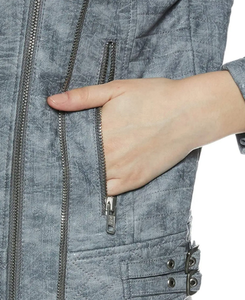 Chaqueta de cuero para mujer de estilo más nuevo, chaquetas de cuero informales, la mejor venta, chaqueta de cuero para mujer - Product Image 6