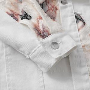 แจ็กเก็ตผ้ายีนส์ผ้าลูกไม้ติดเปลวไฟสไตล์ญี่ปุ่นย้อนยุคสำหรับผู้ชายเทรนด์แจ็คเก็ตยีนส์สีขาวแนวสตรีทสินค้าใหม่2025 - Product Image 5