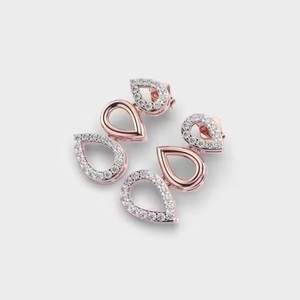 High Demand 18K Gold Overdose on 18K Lab Grown Diamond <b>Earrings</b> Fine Jewelry for Wedding Gifts Worldwide Export - Product Image 4