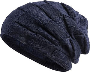 Unisex Slouchy Beanies Cable Knit Chunky Skull Cap Grueso Cálido Sombreros de invierno para dama - Product Image 1