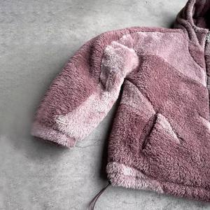 Winter Essential High quality <b>Sherpa</b> <b>Hoodie</b> for women zip up <b>hoodie</b> Customizable embroidery soft <b>sherpa</b> pull-over for Women - Product Image 2