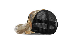 Gorra de camionero de moda de lona vaquera de camuflaje 3D con logotipo bordado personalizado de alta calidad parche tejido OEM pesca deportiva - Product Image 3