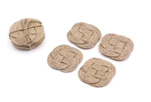 Nouveaux arrivages Sous-verre en jute Vente en gros de dessous de verre en jute de qualité supérieure élégant pour la maison, hôtel, dessus de table, décoration - Product Image 6