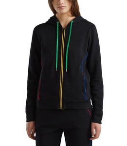 Sudadera con Capucha y Cremallera para Mujer al por Mayor OEM, Ropa Deportiva de Invierno para Gimnasio, Chándal Antiencogimiento, Diseño Moderno, Color Personalizado, Logotipo Frontal - Product Image 3