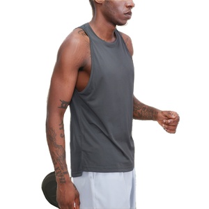 Men's XL Sporty Gym Sleeveless <b>Singlet</b> Breathable Polyester Knitted Bodybuilding Fitness <b>Running</b> Travel Tank 180g Heat-Transfer - Product Image 3