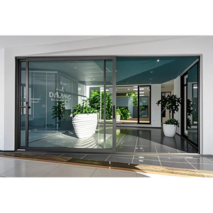 Porte-fenêtre <span class=keywords><strong>coulissante</strong></span> double vitrage robuste et économe en énergie, design moderne et personnalisé Porte-patio personnalisée à panneaux multiples - Product Image 1