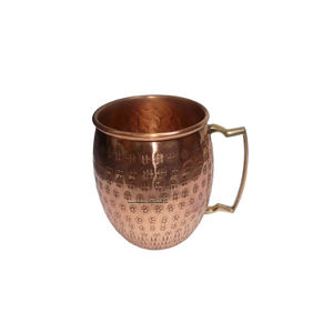 Handcrafted Solid Pure Copper Moscow Mule Beer <b>Mug</b> with Brass Handle Perfect for Home Bar Party & Restaurant Use - Product Image 4