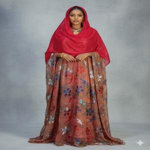 Velours de qualité supérieure, authentique, traditionnel somalien, tissé en sergé Maqbal, imprimé jacquard, 50% coton, 50% polyester - Product Image 1