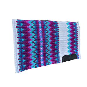 Tapis de selle ASHMIRA EQUESTRIAN en laine de Nouvelle-Zélande de style occidental, qualité supérieure, multicolore, style anglais, effet vison, vente chaude - Product Image 1