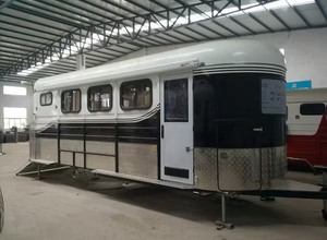<b>Top</b> Quality 3 Horse Deluxe Angle <b>Load</b> Float Fiberglass Horse Float Trailer for Sale - Product Image 3