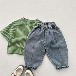 กางเกงยีนส์ผ้าฝ้ายพิมพ์ลายแบบหลวมสไตล์ลำลองแฟชั่นสำหรับผู้ใหญ่ ฤดูใบไม้ผลิและฤดูใบไม้ร่วง เป็นมิตรกับสิ่งแวดล้อม - Product Image 6