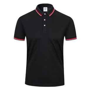 เสื้อโปโลผู้ชายแบบแห้งเร็วเสื้อยืดกีฬาผ้าคอตตอนเบา100% กันรอยยับ - Product Image 5