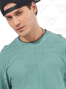 Camiseta de manga corta para hombre de gran tamaño de tela pesada personalizada de algodón de alta calidad, empresa de fabricación personalizada Pakistán - Product Image 3